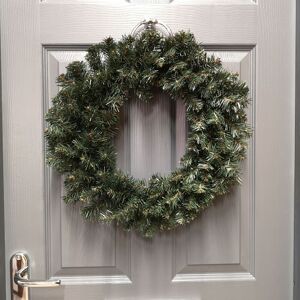 Samuel Alexander 47cm Premier Christmas Woodcote Spruce Christmas Door Wreath in Green Green Samuel Alexander 47cm Premier Christmas Woodcote Spruce Christmas Door Wreath in Green Green