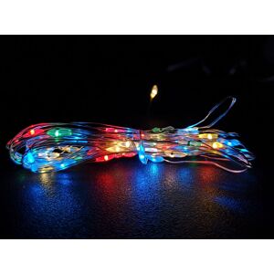 Samuel Alexander 200 LED 10m Premier MicroBrights Indoor Outdoor Christmas Multi Function Battery Operated Lights w/ Timer on Pin Wire in Multicolor Samuel Alexander 200 LED 10m Premier MicroBrights Indoor Outdoor Christmas Multi Function Battery Operated Lights w/ Timer on Pin Wire in Multicolor