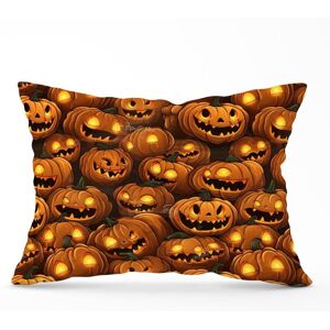 Warren Reed - Designer Grinning Lanterns Pumpkins With Glowing Eyes Cushions in Orange Size: 45 cm x 45 cm Orange 45 cm x 45 cm Warren Reed - Designer Grinning Lanterns Pumpkins With Glowing Eyes Cushions in Orange Size: 45 cm x 45 cm Orange 45 cm x 45 cm