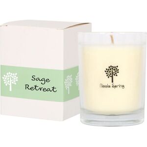 Nicola Spring 160g Sage Retreat Soy Wax Candle - Herbal Spa Relaxing Glass Jar in Clear Clear Nicola Spring 160g Sage Retreat Soy Wax Candle - Herbal Spa Relaxing Glass Jar in Clear Clear