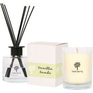 Nicola Spring Vanilla Sands Candle & Diffuser Gift Set - 160g Jar + 200ml Diff in Clear Clear Nicola Spring Vanilla Sands Candle & Diffuser Gift Set - 160g Jar + 200ml Diff in Clear Clear