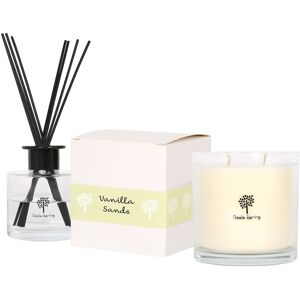 Nicola Spring Vanilla Sands Candle & Diffuser Gift Set - 400g Jar + 200ml Diff in Clear Clear Nicola Spring Vanilla Sands Candle & Diffuser Gift Set - 400g Jar + 200ml Diff in Clear Clear