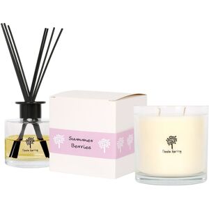 Nicola Spring Summer Berries Candle & Diffuser Gift Set - 400g Jar + 200ml Diff in Clear Clear Nicola Spring Summer Berries Candle & Diffuser Gift Set - 400g Jar + 200ml Diff in Clear Clear