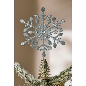 Dibor Light Blue Beaded Snowflake Christmas Decorations Tree Topper Blue Dibor Light Blue Beaded Snowflake Christmas Decorations Tree Topper Blue