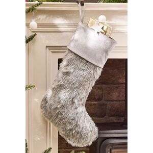 Dibor Set of 4 Traditional Grey Faux Fur Xmas Gift Christmas Stocking in Dark Brown Size: 4 Pack Dark Brown 4 Pack Dibor Set of 4 Traditional Grey Faux Fur Xmas Gift Christmas Stocking in Dark Brown Size: 4 Pack Dark Brown 4 Pack