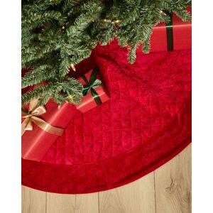 Dibor Red Velvet Quilted Christmas Tree Decoration Christmas Tree Skirt 48" Red Dibor Red Velvet Quilted Christmas Tree Decoration Christmas Tree Skirt 48" Red