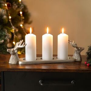 Marco Paul Silver Stag Multi Candle Holder Silver Marco Paul Silver Stag Multi Candle Holder Silver