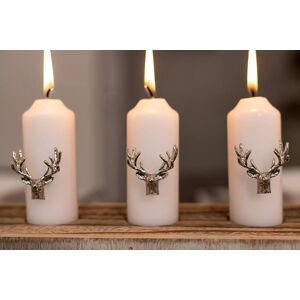 Marco Paul Silver Stag Head Candle Pins Stag Accessories Reindeer Candle Silver Marco Paul Silver Stag Head Candle Pins Stag Accessories Reindeer Candle Silver