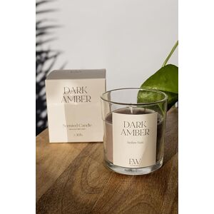 Marco Paul Glass Dark Amber Strong Scented Candle Jar Candle in Beige Beige Marco Paul Glass Dark Amber Strong Scented Candle Jar Candle in Beige Beige