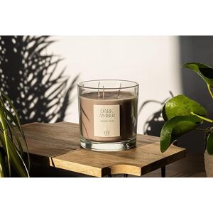 Marco Paul Dark Amber 3 Wick Candle Scented Jar Candle Large Candle Scented in Beige Beige Marco Paul Dark Amber 3 Wick Candle Scented Jar Candle Large Candle Scented in Beige Beige