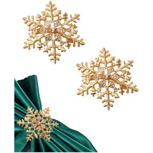 Neel Blue Snowflake Napkin Rings, Christmas Napkin Holder with Diamante Rhinestone in Gold Gold Neel Blue Snowflake Napkin Rings, Christmas Napkin Holder with Diamante Rhinestone in Gold Gold