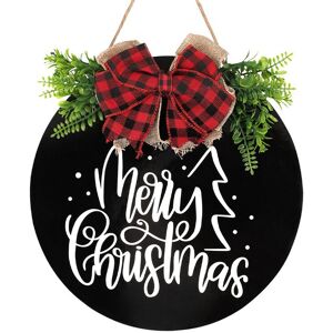 Neel Blue Rustic MDF Christmas Hanging Sign - 29.5cm in Black Black Neel Blue Rustic MDF Christmas Hanging Sign - 29.5cm in Black Black