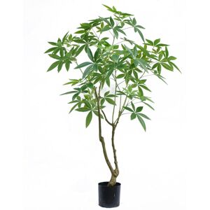 Leaf 150cm Artificial Money Tree Pachira Realistic Faux Tree in Green Green Leaf 150cm Artificial Money Tree Pachira Realistic Faux Tree in Green Green