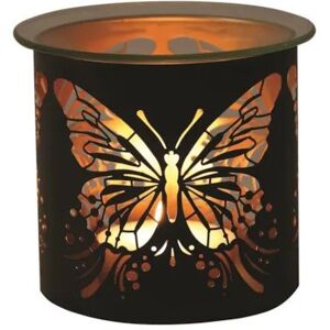 Aroma Home Multi Functional Tealight Wax Melt Burner 10.5cm - Butterfly in Black Black Aroma Home Multi Functional Tealight Wax Melt Burner 10.5cm - Butterfly in Black Black