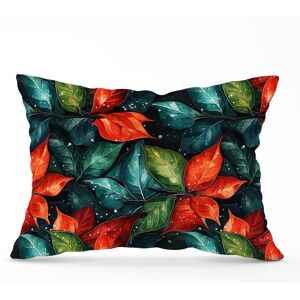 Warren Reed - Designer Christmas Watercolour Holly Leaf Cushions in Red Size: 33 cm x 48 cm Red 33 cm x 48 cm Warren Reed - Designer Christmas Watercolour Holly Leaf Cushions in Red Size: 33 cm x 48 cm Red 33 cm x 48 cm
