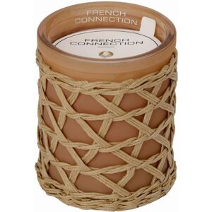 French Connection Cedarwood & Citrus Scented Jar Candle with Woven Rattan - Luxury Gift in Beige Size: Medium Beige Medium French Connection Cedarwood & Citrus Scented Jar Candle with Woven Rattan - Luxury Gift in Beige Size: Medium Beige Medium