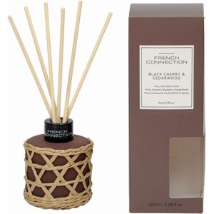 French Connection Black Cherry & Cedarwood Reed Diffuser 100ML Woven Rattan Detail Brown Colour Brown 100ml French Connection Black Cherry & Cedarwood Reed Diffuser 100ML Woven Rattan Detail Brown Colour Brown 100ml