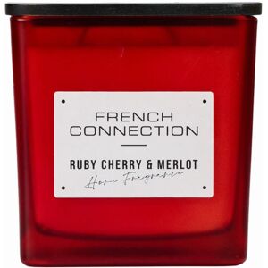 French Connection Square Cherry & Merlot Candle Long-Lasting Luxury Gift in Red Size: XL Red XL French Connection Square Cherry & Merlot Candle Long-Lasting Luxury Gift in Red Size: XL Red XL