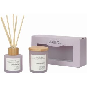 French Connection Orchid Petal 130G Candle & 100ML Reed Diffuser Gift Set Pastel Range in Lavender Size: 2 Pack Lavender 2 Pack French Connection Orchid Petal 130G Candle & 100ML Reed Diffuser Gift Set Pastel Range in Lavender Size: 2 Pack Lavender 2 Pack