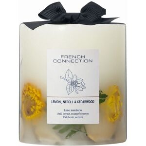 French Connection Botanical Infused Lemon Neroli & Cedarwood Candle Luxury Gift in White Size: Large White Large French Connection Botanical Infused Lemon Neroli & Cedarwood Candle Luxury Gift in White Size: Large White Large
