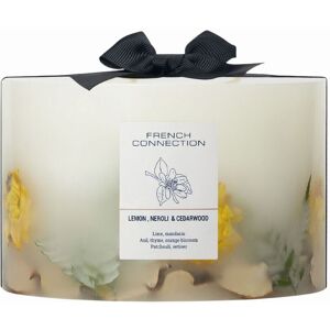 French Connection Botanical Infused Lemon Neroli & Cedarwood Candle Luxury Gift in White Size: XL White XL French Connection Botanical Infused Lemon Neroli & Cedarwood Candle Luxury Gift in White Size: XL White XL