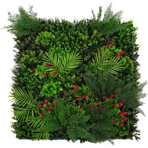 Monstershop Mira Artificial Wall Tile - 100cm x 100cm in Green Size: 100 cm x 100 cm Green 100 cm x 100 cm Monstershop Mira Artificial Wall Tile - 100cm x 100cm in Green Size: 100 cm x 100 cm Green 100 cm x 100 cm