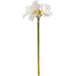 Hill Interiors Single Artificial Amaryllis Flower Stem in White White Hill Interiors Single Artificial Amaryllis Flower Stem in White White