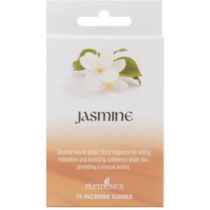 Elements Jasmine Incense Cones (Box Of 12 Packs) in White White Elements Jasmine Incense Cones (Box Of 12 Packs) in White White