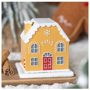 KDMD Candy Cane Gingerbread House Incense Cone Holder in Yellow Yellow KDMD Candy Cane Gingerbread House Incense Cone Holder in Yellow Yellow