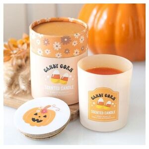 KDMD Candy Corn Vanilla & Butterscotch Candle in Peach Peach KDMD Candy Corn Vanilla & Butterscotch Candle in Peach Peach