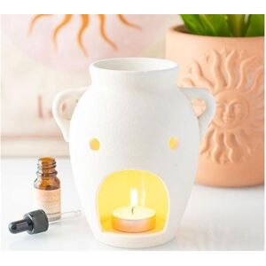 KDMD Vase Shaped Oil Burner & Wax Warmer in White White KDMD Vase Shaped Oil Burner & Wax Warmer in White White