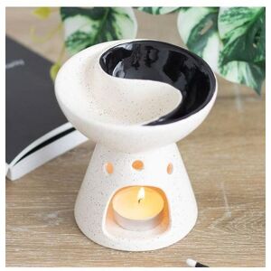 KDMD Yin Yang Dual Oil Burner & Wax Warmer in White White KDMD Yin Yang Dual Oil Burner & Wax Warmer in White White
