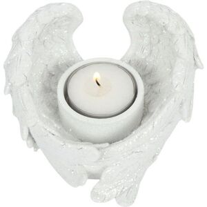 KDMD Glitter Angel Wing Candle Holder in Grey Grey KDMD Glitter Angel Wing Candle Holder in Grey Grey