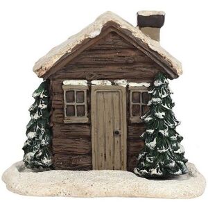 KDMD Log Cabin Incense Cone Burner in Brown Brown KDMD Log Cabin Incense Cone Burner in Brown Brown