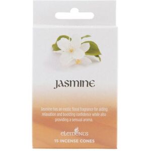 KDMD Set of 12 Packets of Elements Jasmine Incense Cones in White White KDMD Set of 12 Packets of Elements Jasmine Incense Cones in White White