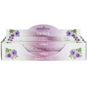 KDMD Set of 6 Packets of Elements Violet Incense Sticks in Purple Purple KDMD Set of 6 Packets of Elements Violet Incense Sticks in Purple Purple