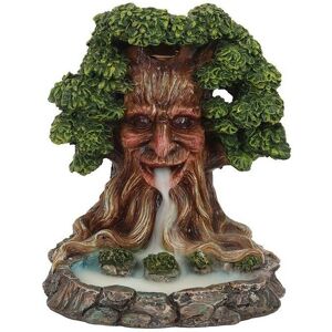 KDMD Tree Man Pond Backflow Incense Burner in Brown Brown KDMD Tree Man Pond Backflow Incense Burner in Brown Brown