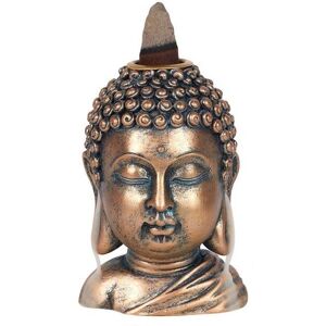 KDMD Bronze Buddha Head Backflow Incense Burner Bronze KDMD Bronze Buddha Head Backflow Incense Burner Bronze