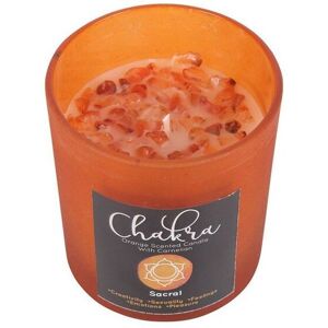 KDMD Sacral Chakra Orange Crystal Chip Candle Orange KDMD Sacral Chakra Orange Crystal Chip Candle Orange