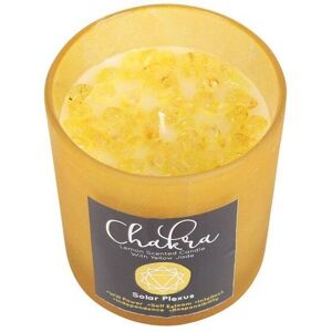 KDMD Solar Plexus Chakra Lemon Crystal Chip Candle in Yellow Yellow KDMD Solar Plexus Chakra Lemon Crystal Chip Candle in Yellow Yellow
