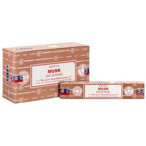 KDMD Set of 12 Packets of Musk Incense Sticks in Brown Brown KDMD Set of 12 Packets of Musk Incense Sticks in Brown Brown