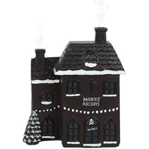 KDMD Haunted Holiday House Incense Cone Burner in Black Black KDMD Haunted Holiday House Incense Cone Burner in Black Black
