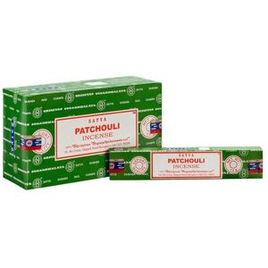 KDMD Set of 12 Packets of Patchouli Incense Sticks in Green Green KDMD Set of 12 Packets of Patchouli Incense Sticks in Green Green