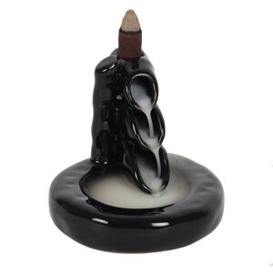 KDMD Bamboo Waterfall Backflow Incense Burner in Black Black KDMD Bamboo Waterfall Backflow Incense Burner in Black Black