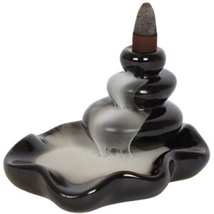 KDMD Large Pebbles Backflow Incense Burner in Black Black KDMD Large Pebbles Backflow Incense Burner in Black Black