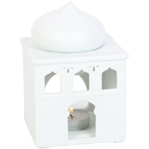 KDMD Off White Mosque Oil Burner & Incense Cone Holder White KDMD Off White Mosque Oil Burner & Incense Cone Holder White