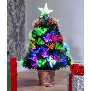Shatchi 2Ft/60cm Flowers Fibre Optic Christmas Tree LED Pre-Lit in Green Size: 2ft Green 2ft Shatchi 2Ft/60cm Flowers Fibre Optic Christmas Tree LED Pre-Lit in Green Size: 2ft Green 2ft