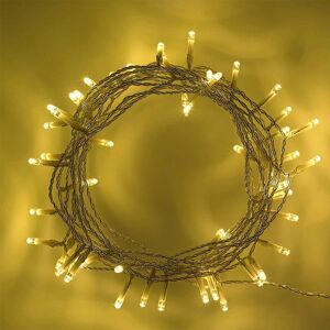 Shatchi 80 Warm White LED Lights Clear Cable Battery Operated Fairy String Christmas Tree in Yellow Yellow Shatchi 80 Warm White LED Lights Clear Cable Battery Operated Fairy String Christmas Tree in Yellow Yellow