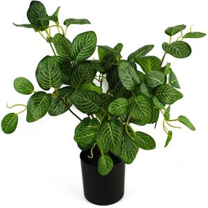 Leaf 40cm Artificial Variegated Pothos Plant in Green Green Leaf 40cm Artificial Variegated Pothos Plant in Green Green