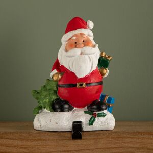 Samuel Alexander 13cm Premier Christmas Stocking Hanger Decoration in Santa Design in Red Red Samuel Alexander 13cm Premier Christmas Stocking Hanger Decoration in Santa Design in Red Red